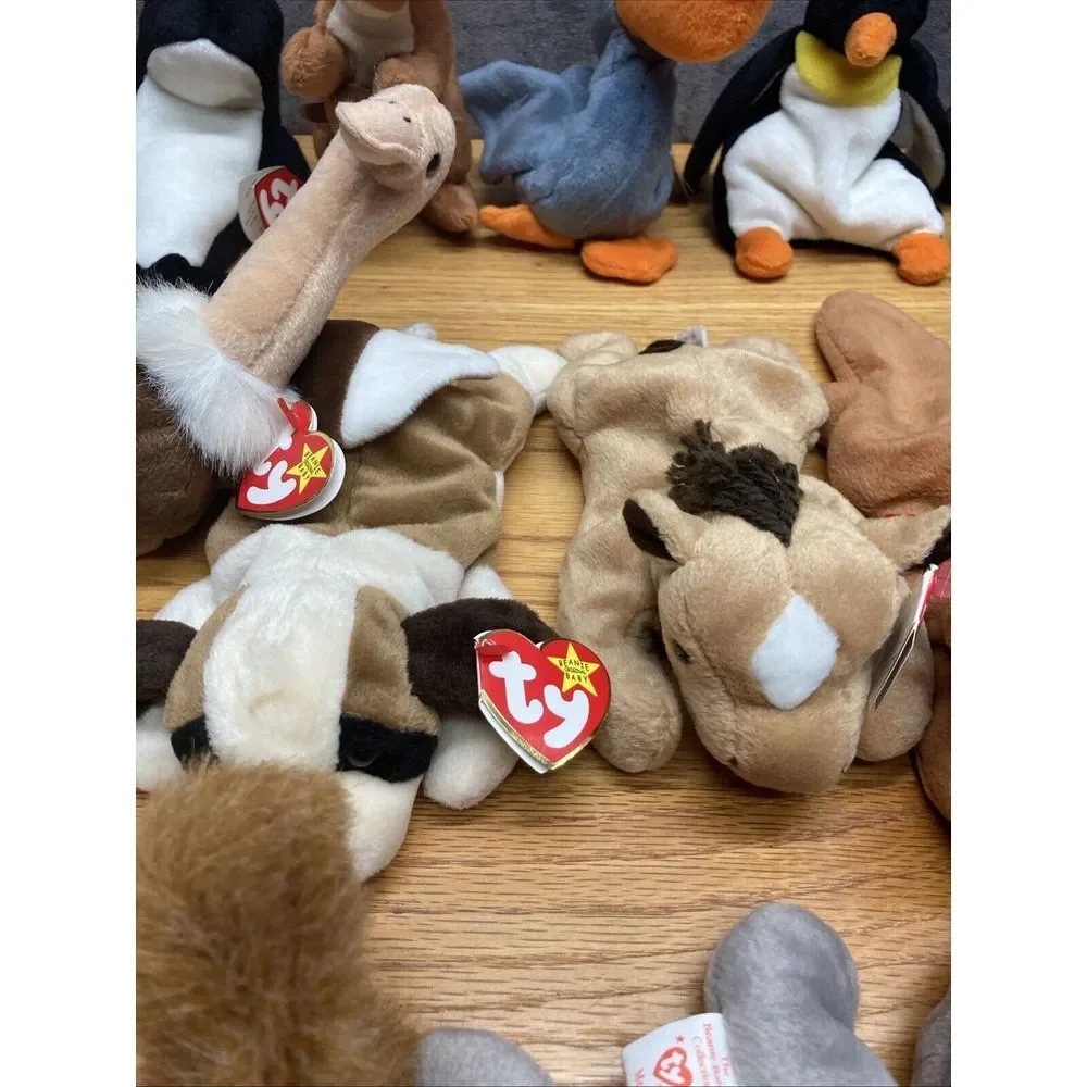 Lot of 20 Beanie Babies With Tags! - All sizes‎ - See Pictures-